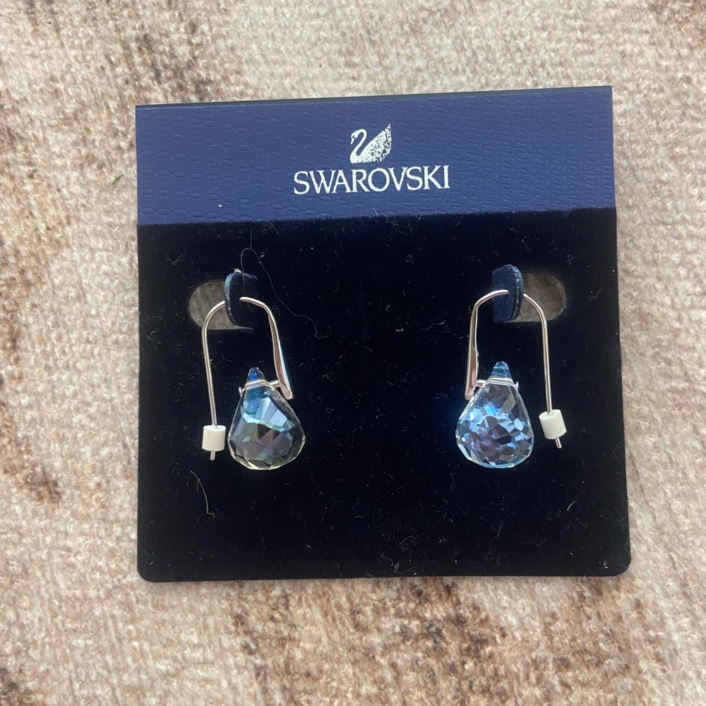 Swarovski Iridescent Crystal Teardrop Earrings